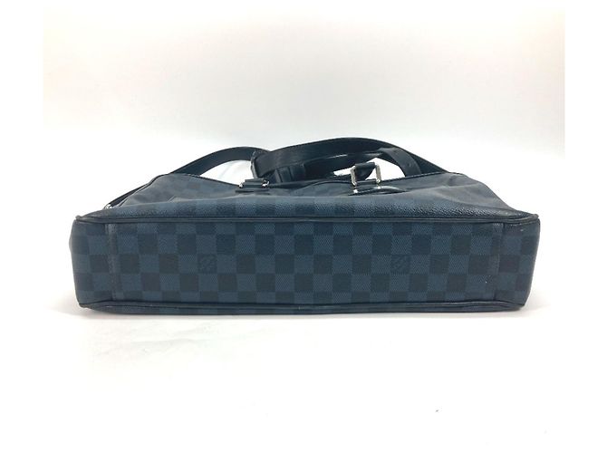 Bolso Louis Vuitton Damier Cobalt Negro Azul marino - vista 4