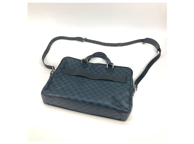 Bolso Louis Vuitton Damier Cobalt Negro Azul marino - vista 9