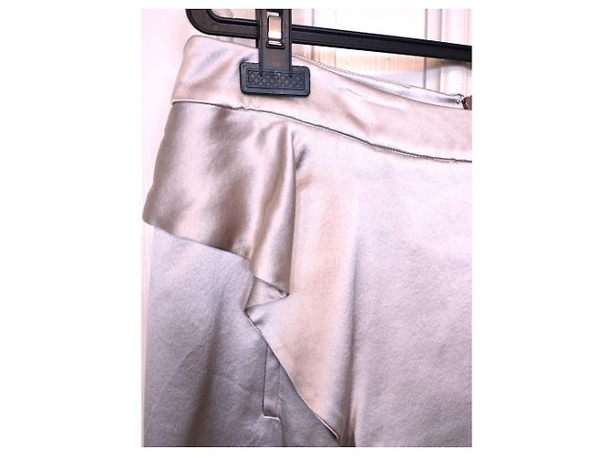 FALDA KENZO FALDA SEDA PURA TULIPÁN DRAPEADA MARTINGALE NUDE MORDOré T40/42 - vista 7
