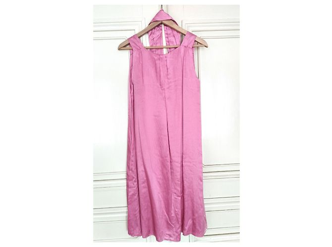 Cerruti 1881 CERRUTI ABENDKLEID SEIDE COUTURE HIMBEERE UND GÜRTEL T1 ODER T 36/38/40 Pink - Ansicht 14