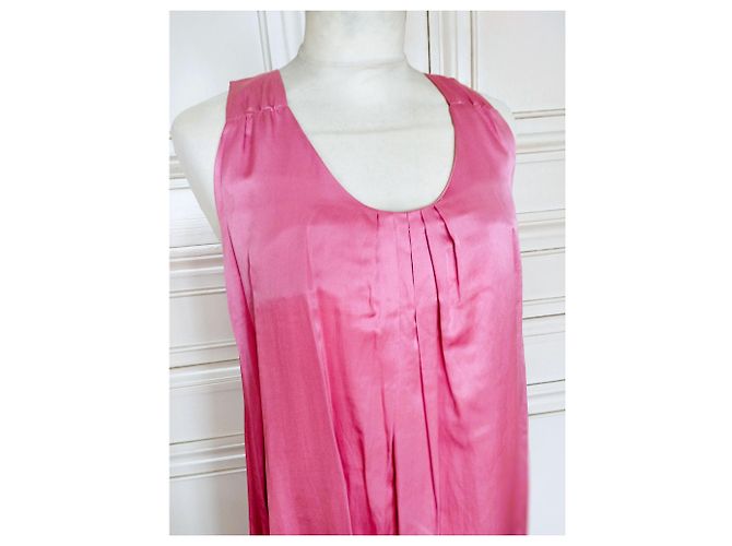 Cerruti 1881 CERRUTI ABENDKLEID SEIDE COUTURE HIMBEERE UND GÜRTEL T1 ODER T 36/38/40 Pink - Ansicht 16
