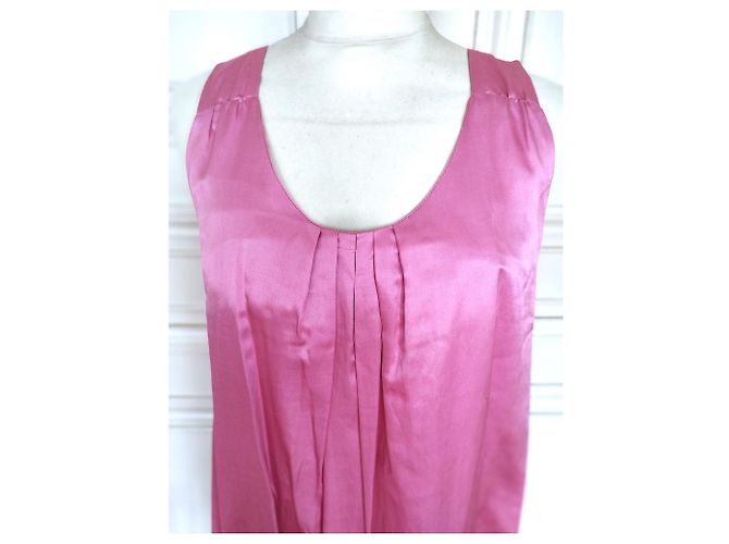 Cerruti 1881 CERRUTI ABENDKLEID SEIDE COUTURE HIMBEERE UND GÜRTEL T1 ODER T 36/38/40 Pink - Ansicht 21