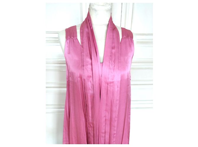 Cerruti 1881 CERRUTI ABENDKLEID SEIDE COUTURE HIMBEERE UND GÜRTEL T1 ODER T 36/38/40 Pink - Ansicht 24