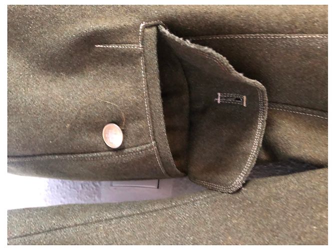 Jean Paul Gaultier Cold wool fitted military jacket Dark green - view 12