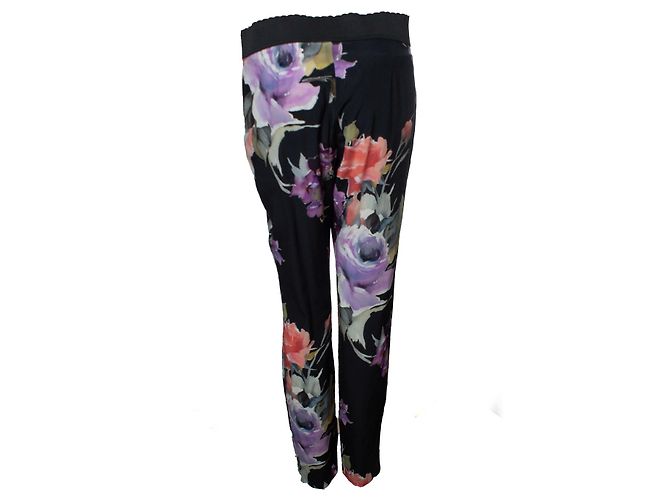 Dolce & Gabbana, Blumenhose Schwarz Mehrfarben - Ansicht 3