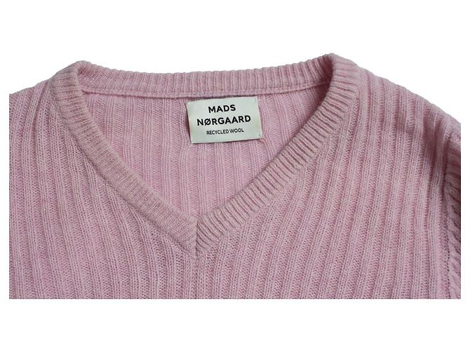 Autre Marque Mads Nørgaard, suéter de canalé rosa - vista 6