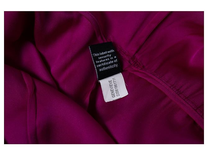 Autre Marque Vestido de seda rosa con cinturón de Diane Von Furstenberg - vista 7