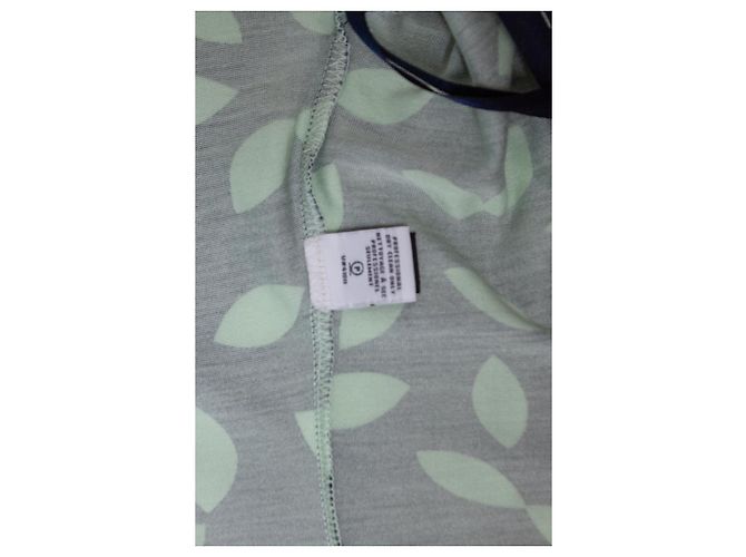 Autre Marque Diane Von Furstenberg, abito a portafoglio in blu e verde - vista 5