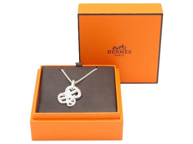 collar cadena de ancla Hermès Plata - vista 7
