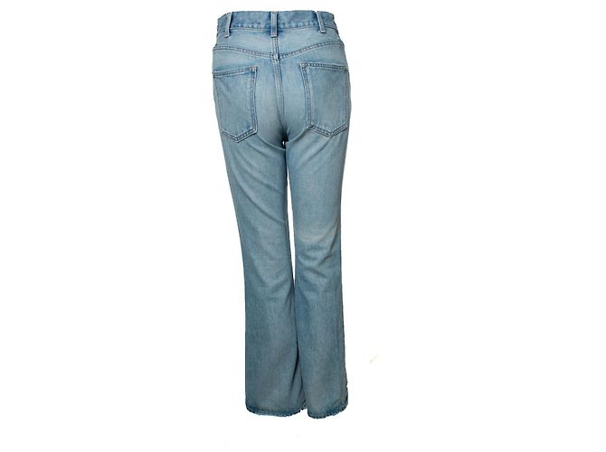 Céline Celine, Jeans azul acampanado con detalles dorados - vista 2