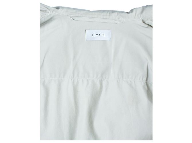 Lemaire, Camisa overshirt de algodón en beige - vista 4