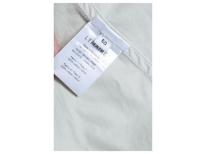 Lemaire, Camisa overshirt de algodón en beige - vista 5