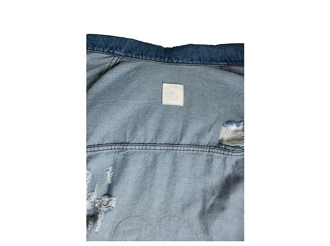 Autre Marque Giacca Rocky senza pelliccia vintage blu Rolling Stones - vista 5