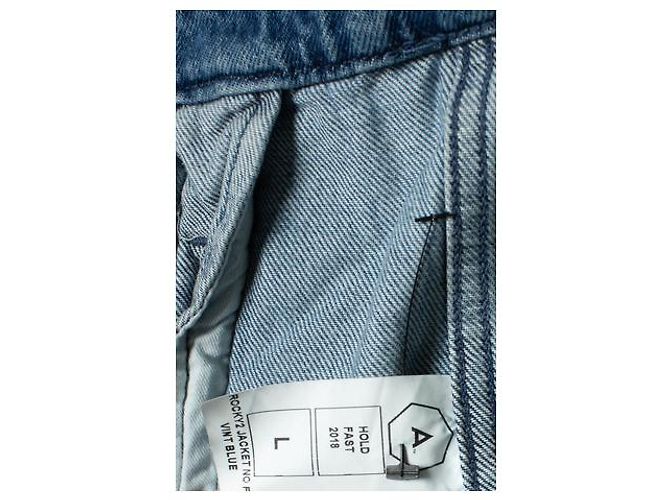 Autre Marque Giacca Rocky senza pelliccia vintage blu Rolling Stones - vista 6