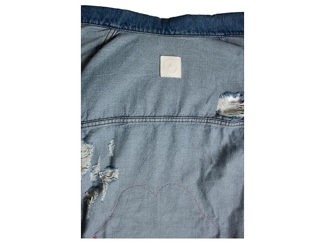 Autre Marque Giacca Rocky senza pelliccia vintage blu Rolling Stones - vista 8