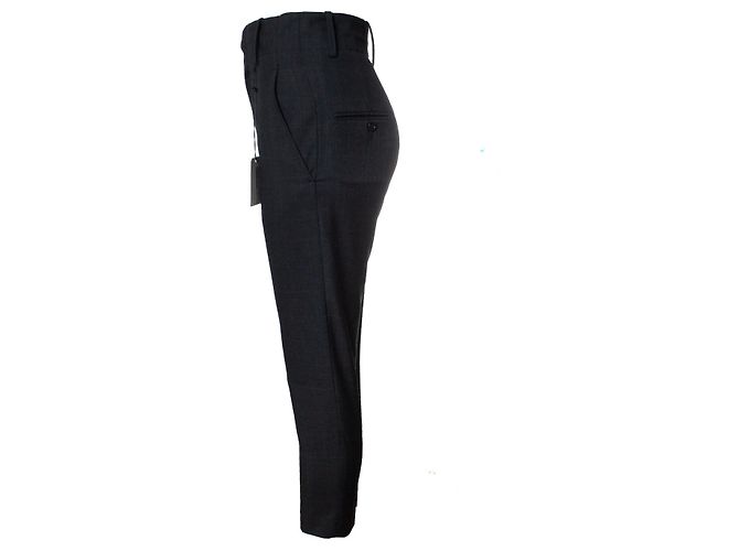 Isabel Marant Etoile Isabel Marant Étoile, calça de lã xadrez Noah Cinza - vista 2