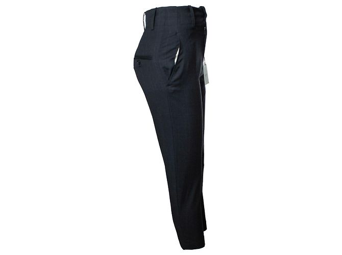 Isabel Marant Etoile Isabel Marant Étoile, calça de lã xadrez Noah Cinza - vista 4