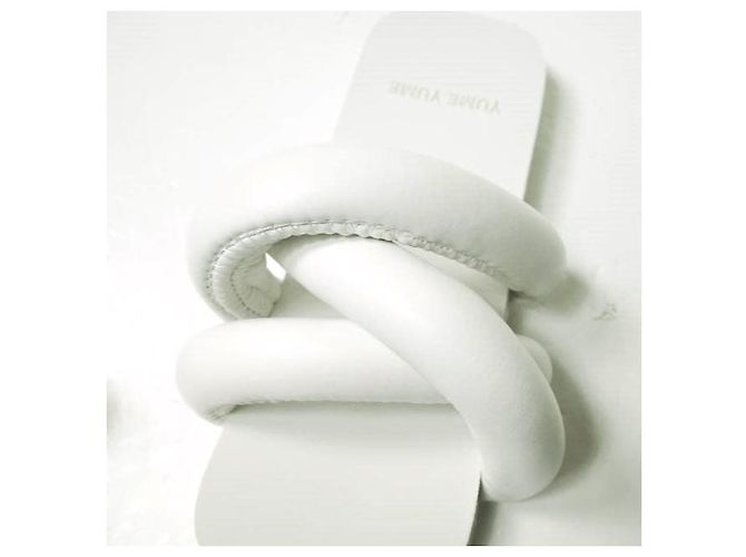 Autre Marque YUME YUME TYRE SLIDE PELLE BIO Sandali Bianco - vista 7
