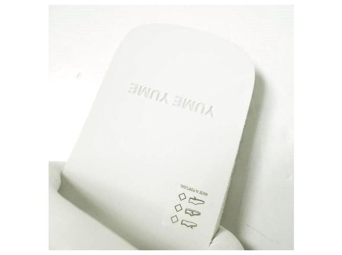 Autre Marque YUME YUME TYRE SLIDE PELLE BIO Sandali Bianco - vista 8