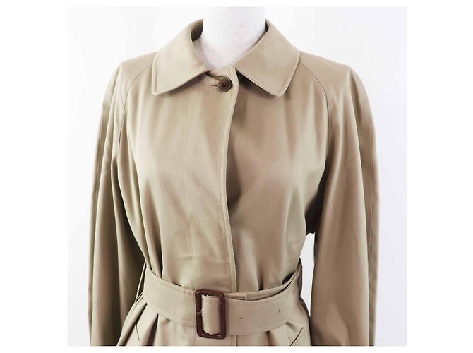 Autre Marque Abrigo de algodón con patrón de cuadros en la parte posterior Aquascutum Beige - vista 2