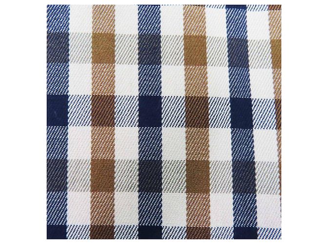 Autre Marque Abrigo de algodón con patrón de cuadros en la parte posterior Aquascutum Beige - vista 8