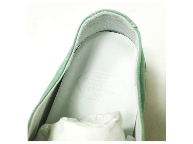 Visvim SKAGWAY L.T. LO Leinensneaker Grün - Ansicht 9