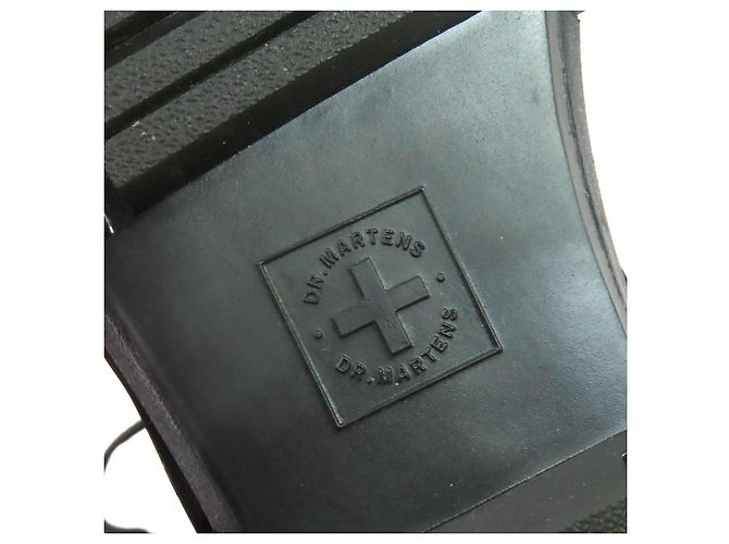 Autre Marque Dr.Martens RIKARD Polierte Glattlederstiefel Schwarz - Ansicht 11