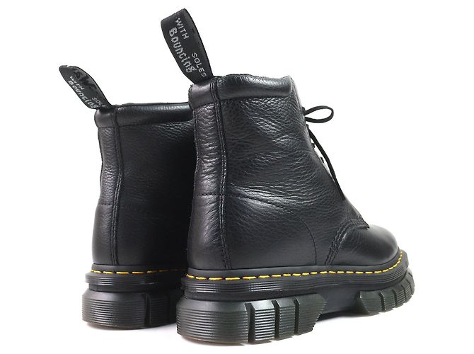 Autre Marque Dr.Martens RIKARD Polierte Glattlederstiefel Schwarz - Ansicht 6