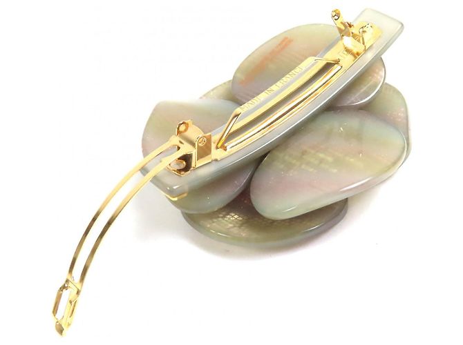 Autre Marque Fermaglio per Capelli Camelia in Cristallo Swarovski Alexandre de Paris Grigio - vista 6