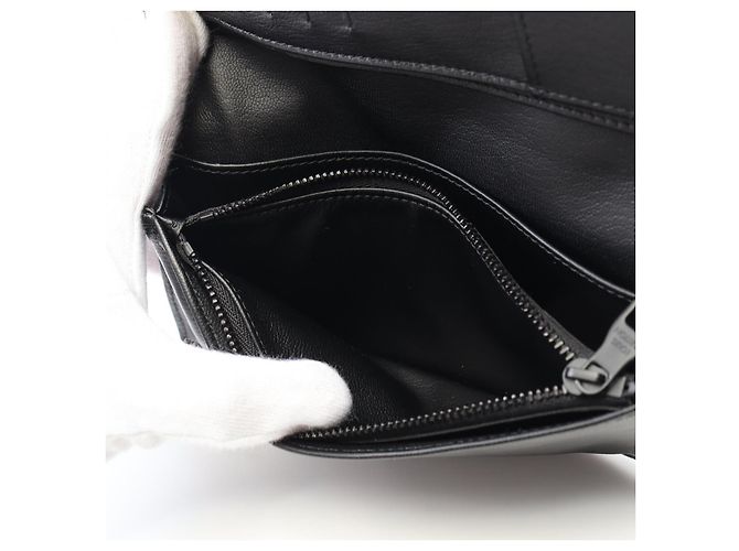 Cartera Brazza de Cocodrilo Louis Vuitton Negro Gris - vista 6