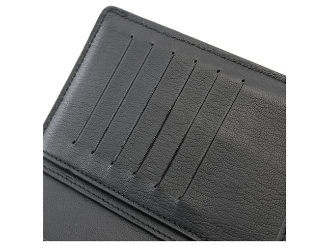 Cartera Brazza de Cocodrilo Louis Vuitton Negro Gris - vista 7