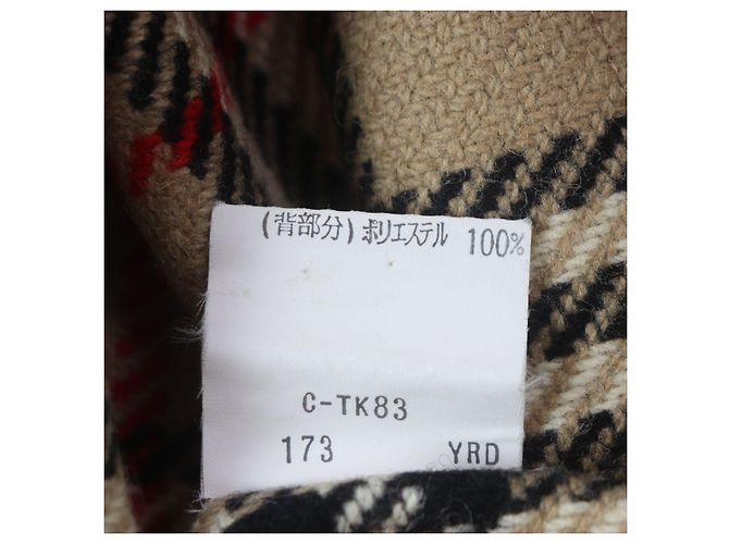 Abrigo de algodón poliéster inoxidable Burberrys Beige Caqui - vista 11
