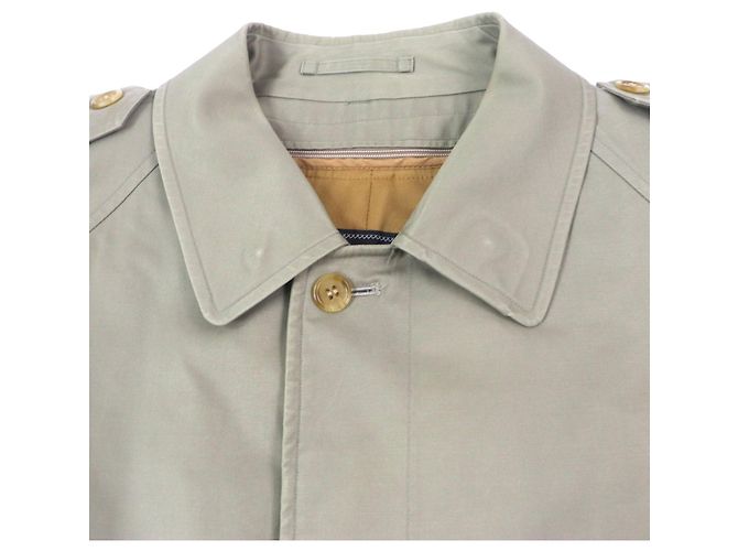 Abrigo de algodón poliéster inoxidable Burberrys Beige Caqui - vista 2