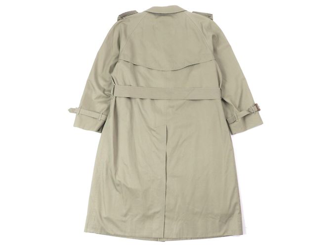 Abrigo de algodón poliéster inoxidable Burberrys Beige Caqui - vista 3