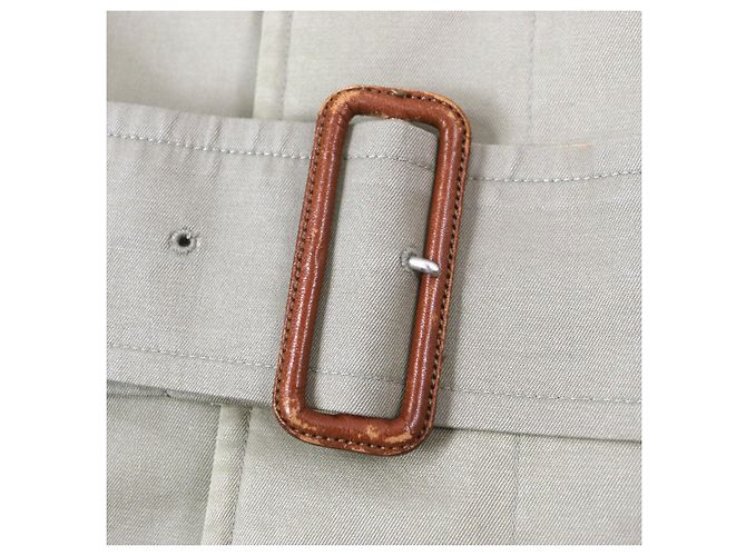 Abrigo de algodón poliéster inoxidable Burberrys Beige Caqui - vista 5