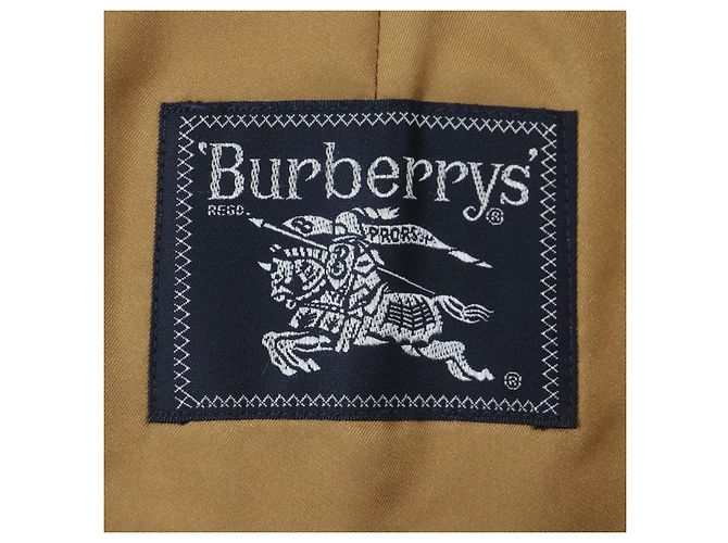 Abrigo de algodón poliéster inoxidable Burberrys Beige Caqui - vista 7