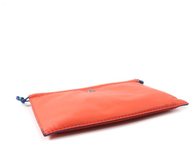 Hermès Neceser de cosméticos Hermes Anjou Miro Swift Azul Naranja - vista 4