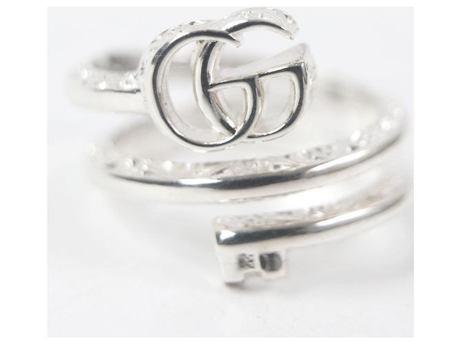 Gucci Double G Schlüsselmotiv AG925 Ring Silber - Ansicht 4