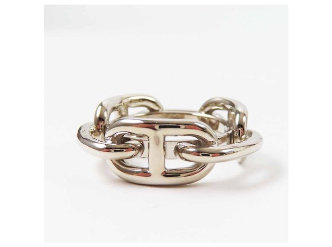 Ring Anello per sciarpa Hermès Lukade Chne Dunkel Argento - vista 3