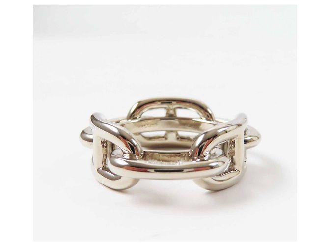 Ring Anello per sciarpa Hermès Lukade Chne Dunkel Argento - vista 4