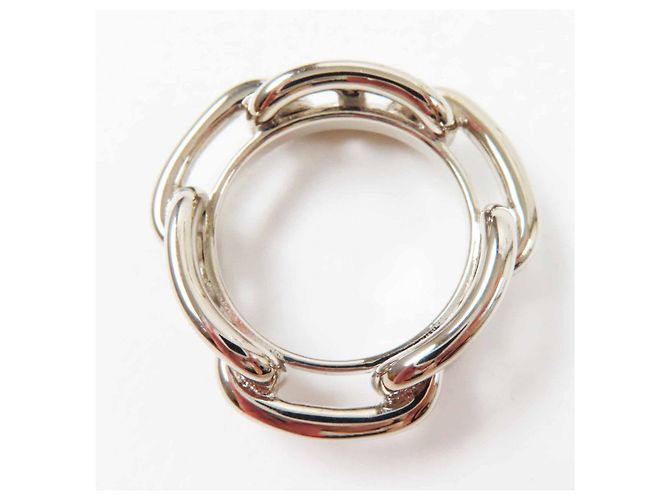 Ring Anello per sciarpa Hermès Lukade Chne Dunkel Argento - vista 5