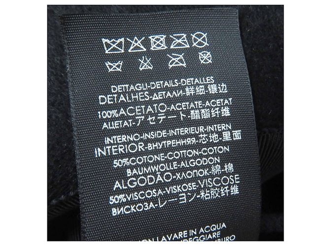 Cappello in feltro di coniglio in lana e rayon Gucci Nero Blu navy - vista 12