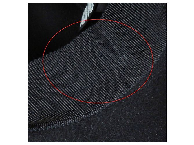 Cappello in feltro di coniglio in lana e rayon Gucci Nero Blu navy - vista 15