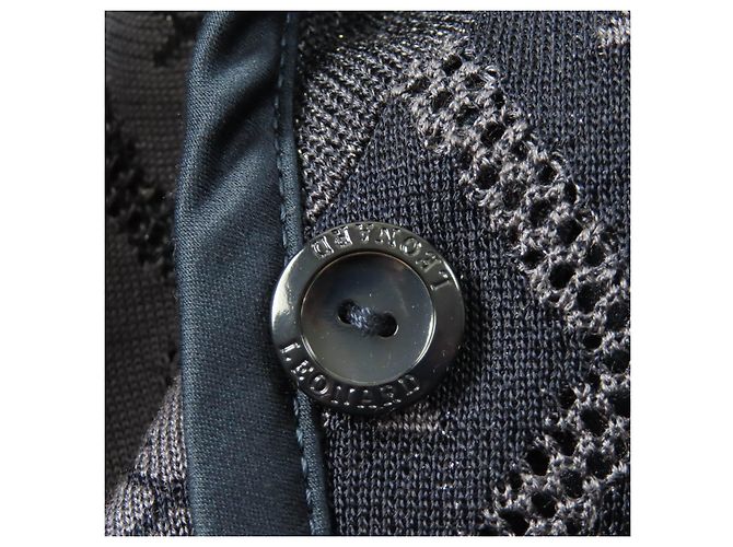 Autre Marque Chaqueta de punto de seda y rayón con logo de LEONARD FASHION Azul Azul marino - vista 6