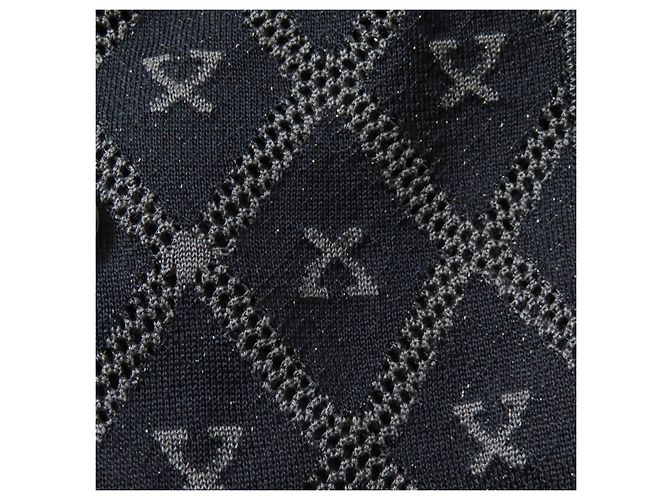 Autre Marque Chaqueta de punto de seda y rayón con logo de LEONARD FASHION Azul Azul marino - vista 7