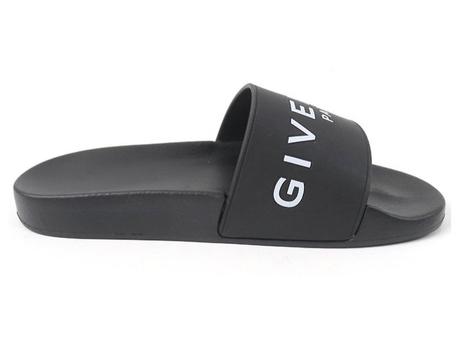 Gummisandalen mit Givenchy-Logo-Design Schwarz - Ansicht 6