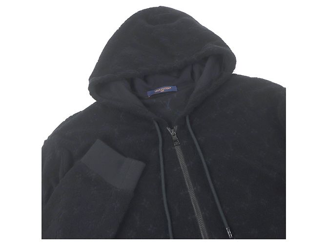 Monogram Baumwoll-Nylon Hoodie 1ABJ63 von Louis Vuitton Schwarz - Ansicht 2