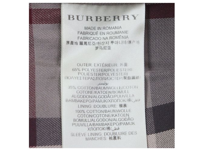 Gabardina Burberry Londres de Poliéster y Algodón Beige - vista 8