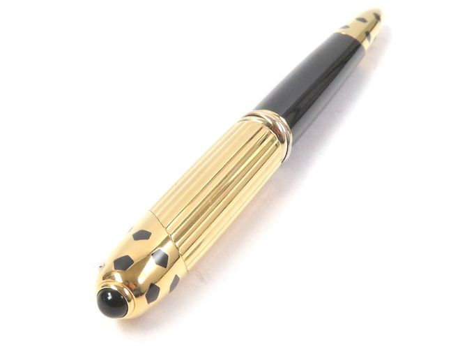 Stylo à bille Trinity Twist PANTHERE de Cartier Doré - vue 4