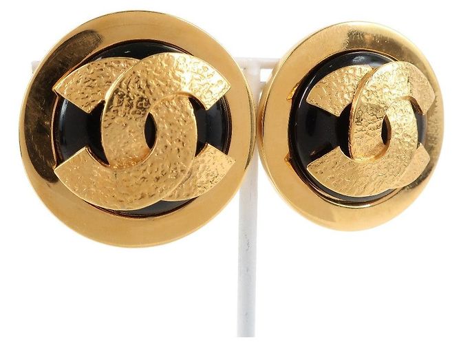 Chanel Coco Mark Ohrringe Schwarz - Ansicht 3